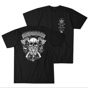 Howitzer Style Men's T-Shirt VALHALLA WARRIOR Military Grunt MFG Black S-4XL